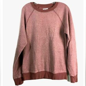 NWOT Feat BlanketBlend Womens Pullover Crewneck Sweatshirt Unisex Small Cayenne